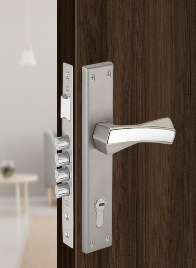 لينك قفل نقر أركاديا من لينك | للأبواب الرئيسية والداخلية في المنزل/المكتب/الفندق | طقم مقبض متين بطول 10 بوصات مع إمكانية فتح المفتاح من جانب واحد، 3 مفاتيح | تشطيب من الفولاذ المقاوم للصدأ | ضمان لمدة سنتين - Image 1